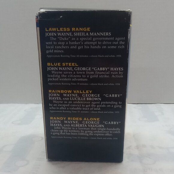 Vintage The Duke VHS Tape Set (4-Tape Collector’s Classics) | John Wayne Wester - Picture 2 of 6